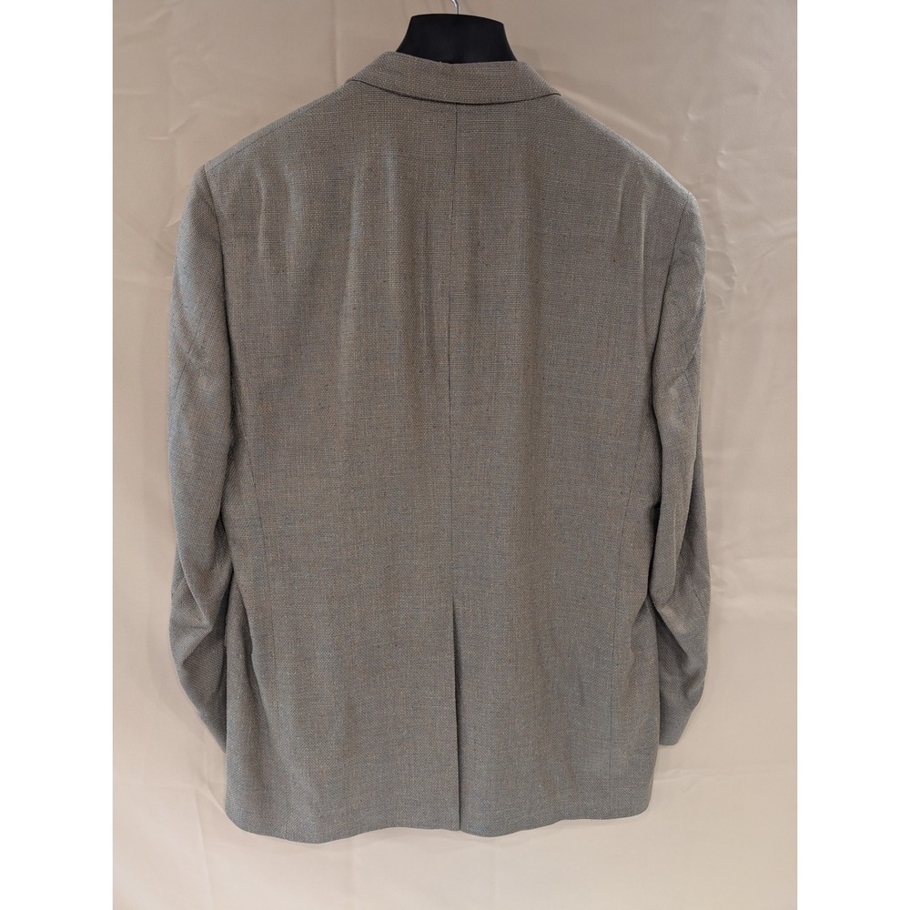 Hart Schaffner Marx Parisian Mens Gray Blazer Pure‎ Silk Silfino 48L - Picture 2 of 5